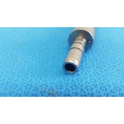 Silver metallic stryker remb electric micro drill handpiece with cylindrical shaft and threaded end for precision drilling