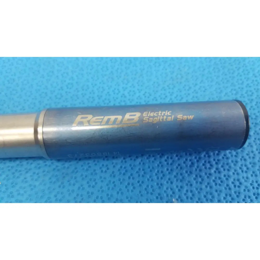 Stryker remb electric sagittal saw in blue and silver with engraved branding for precise surgical cutting