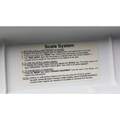 Stryker S3 Med-Surg Bed Footboard Control Panel Assembly - Bed control panel assembly