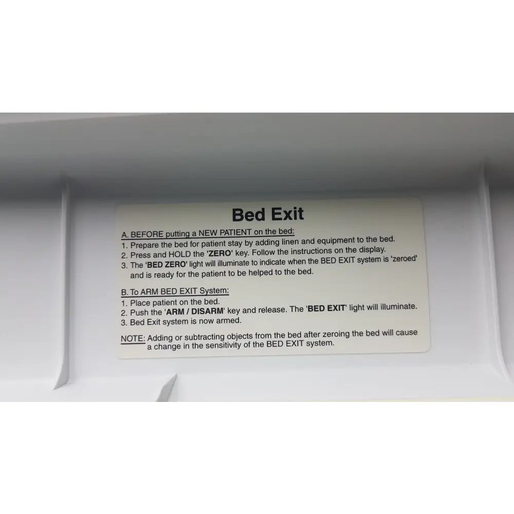 Stryker S3 Med-Surg Bed Footboard Control Panel Assembly - Bed control panel assembly