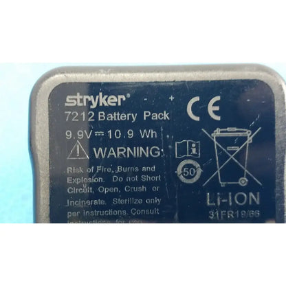 Stryker SmartLife 7212 Li-Ion Battery Pack Battery Pack, second-hand product photo 9