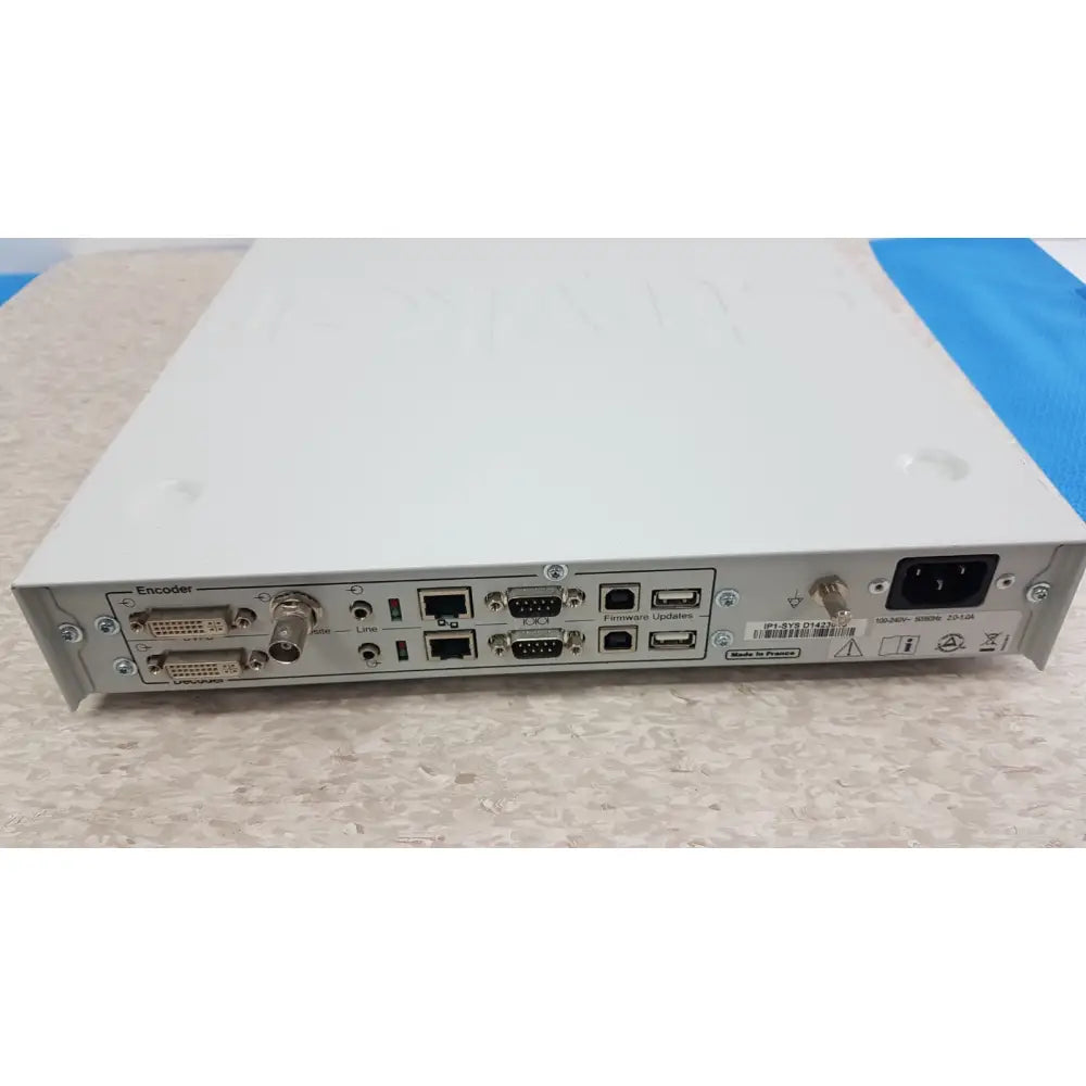 White metal encoder back panel with multiple ports for stryker suitestream hd medical video integration system