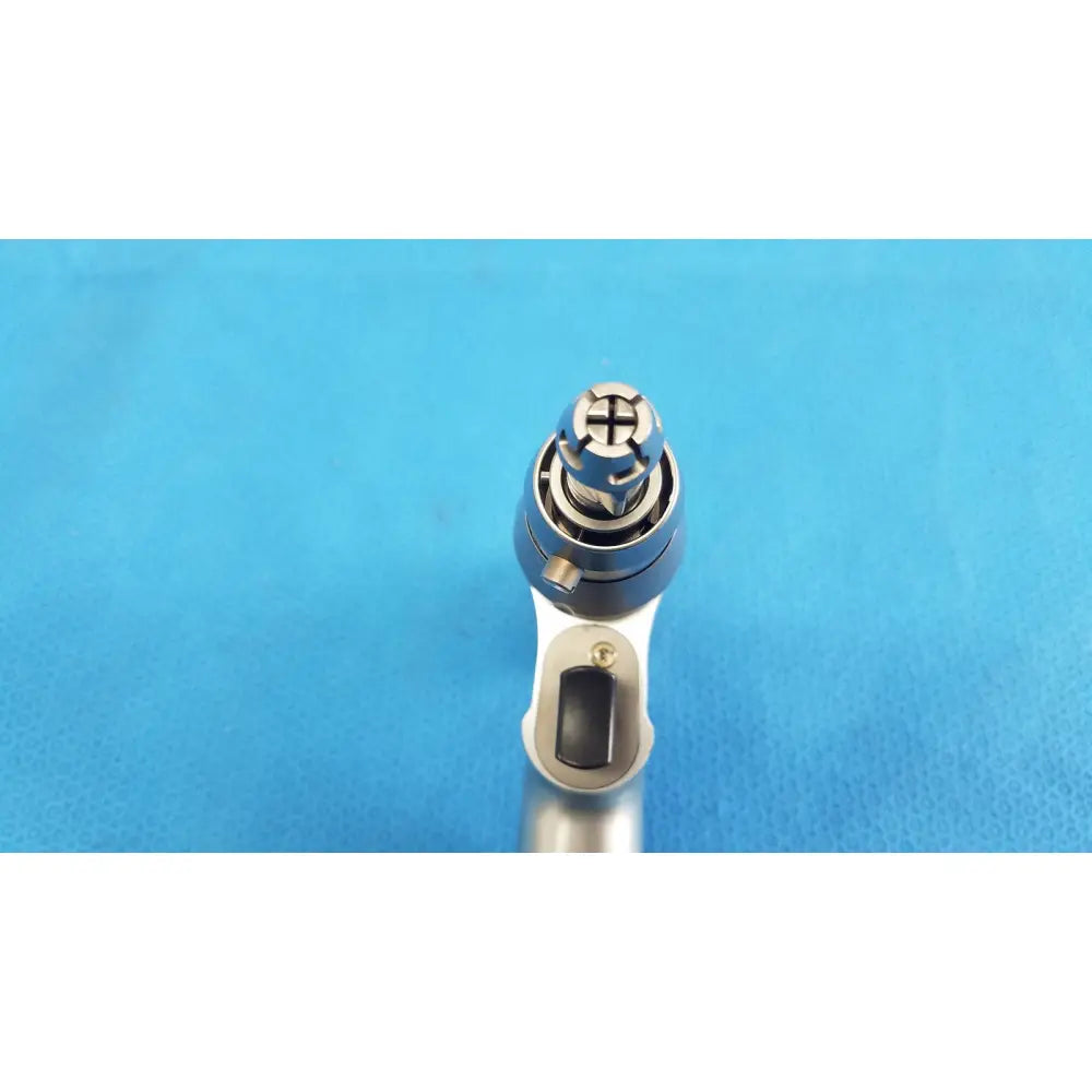 Silver stryker system 8 sternum saw 8207-000-000 with cross-shaped drive bit and ergonomic handle for reuse medical orthopedic instruments