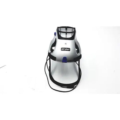Stryker t5 surgical helmet with silver and black stryker hair dryer and transparent face shield for reuse medical use