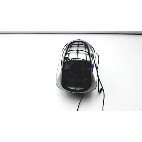 Silver and black electric fan with mesh grille design for stryker t5 surgical helmet used with orthopedic instruments