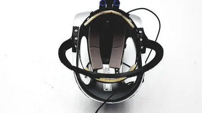 Stryker t5 surgical helmet in black and silver with adjustable straps and a sleek design for reuse medical use