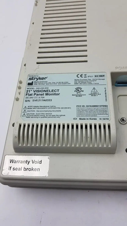 Stryker Vision Elect 21" 240-030-930 HD Flat Panel Monitor Medical Display Monitor, second-hand product photo 16