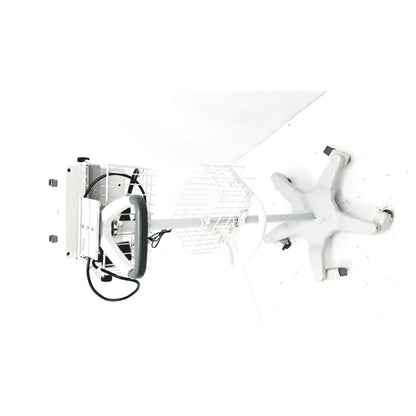 White medical cart with wire basket and black handle grip for summiit doppller vista abi reuse medical system
