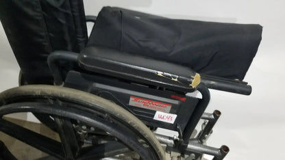 Reuse Medical Equipment Sunmark Folding Manual Wheelchair - Durable Black Padded Comfort Seat Manual Wheelchair, second-hand product photo 28