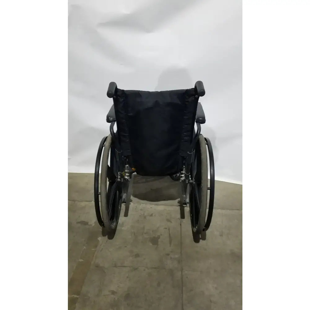Reuse Medical Equipment Sunmark Folding Manual Wheelchair - Durable Black Padded Comfort Seat Manual Wheelchair, second-hand product photo 6