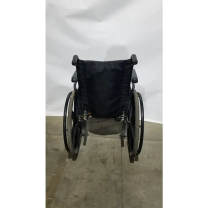 Reuse Medical Equipment Sunmark Folding Manual Wheelchair - Durable Black Padded Comfort Seat Manual Wheelchair, second-hand product photo 6