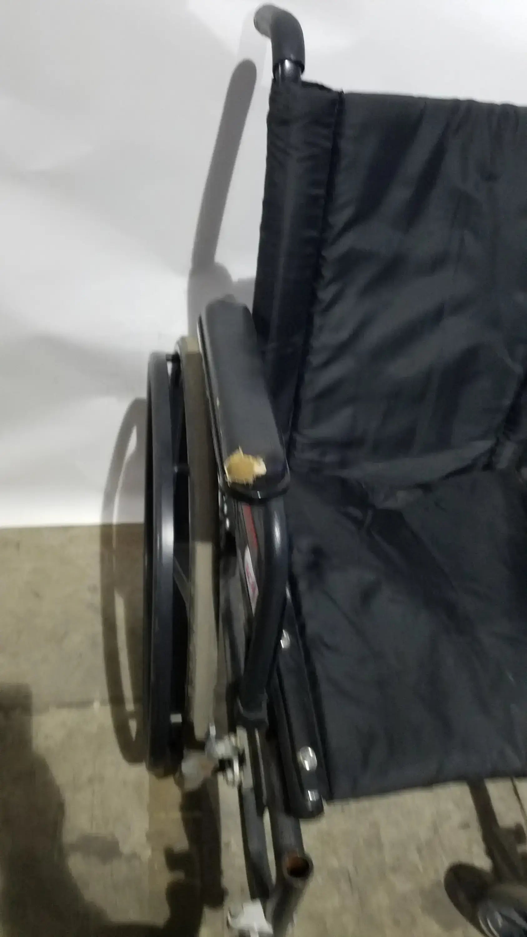 Reuse Medical Equipment Sunmark Folding Manual Wheelchair - Durable Black Padded Comfort Seat Manual Wheelchair, second-hand product photo 25