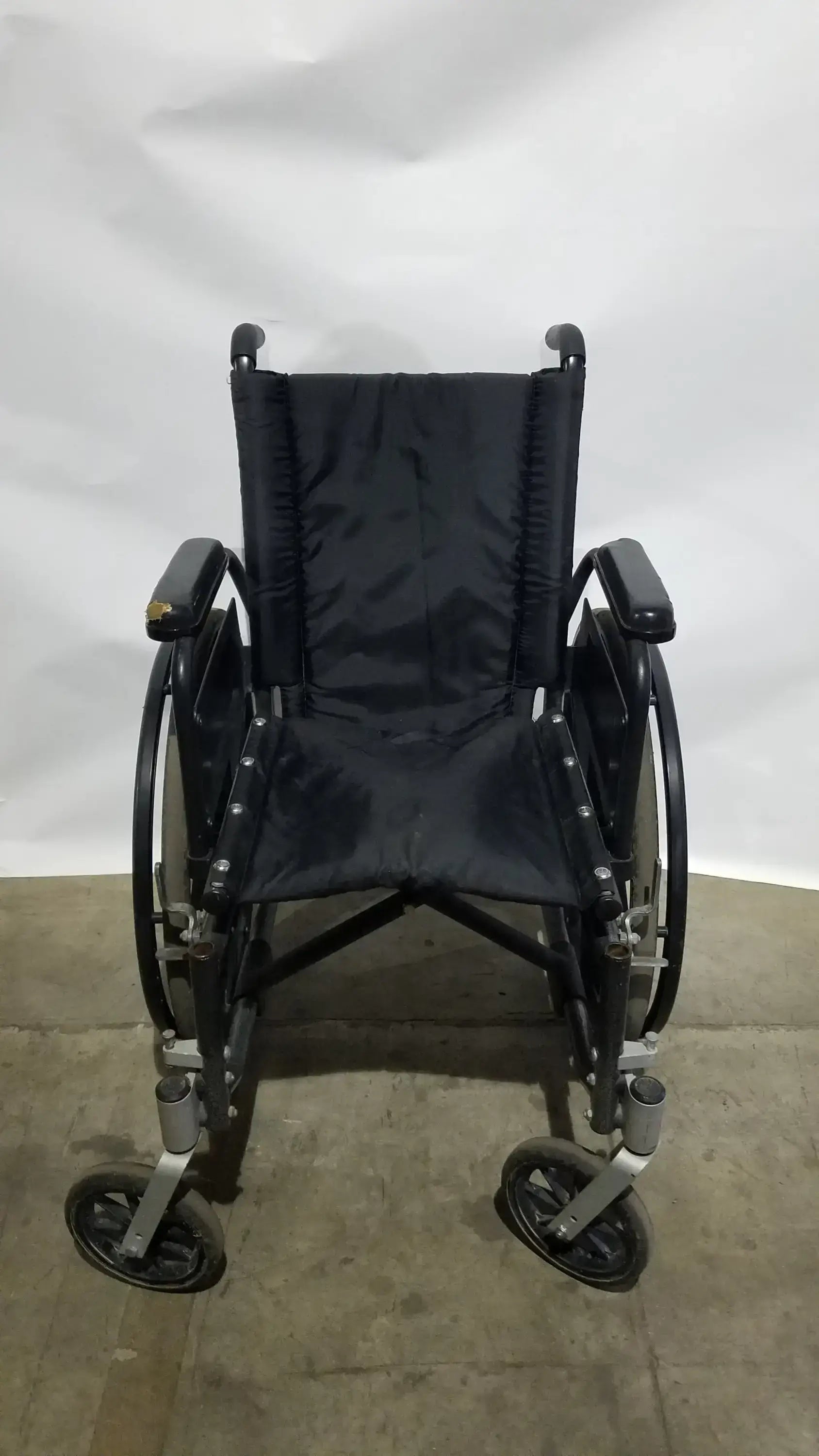 Reuse Medical Equipment Sunmark Folding Manual Wheelchair - Durable Black Padded Comfort Seat Manual Wheelchair, second-hand product photo 27