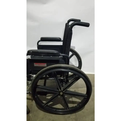 Reuse Medical Equipment Sunmark Folding Manual Wheelchair - Durable Black Padded Comfort Seat Manual Wheelchair, second-hand product photo 9