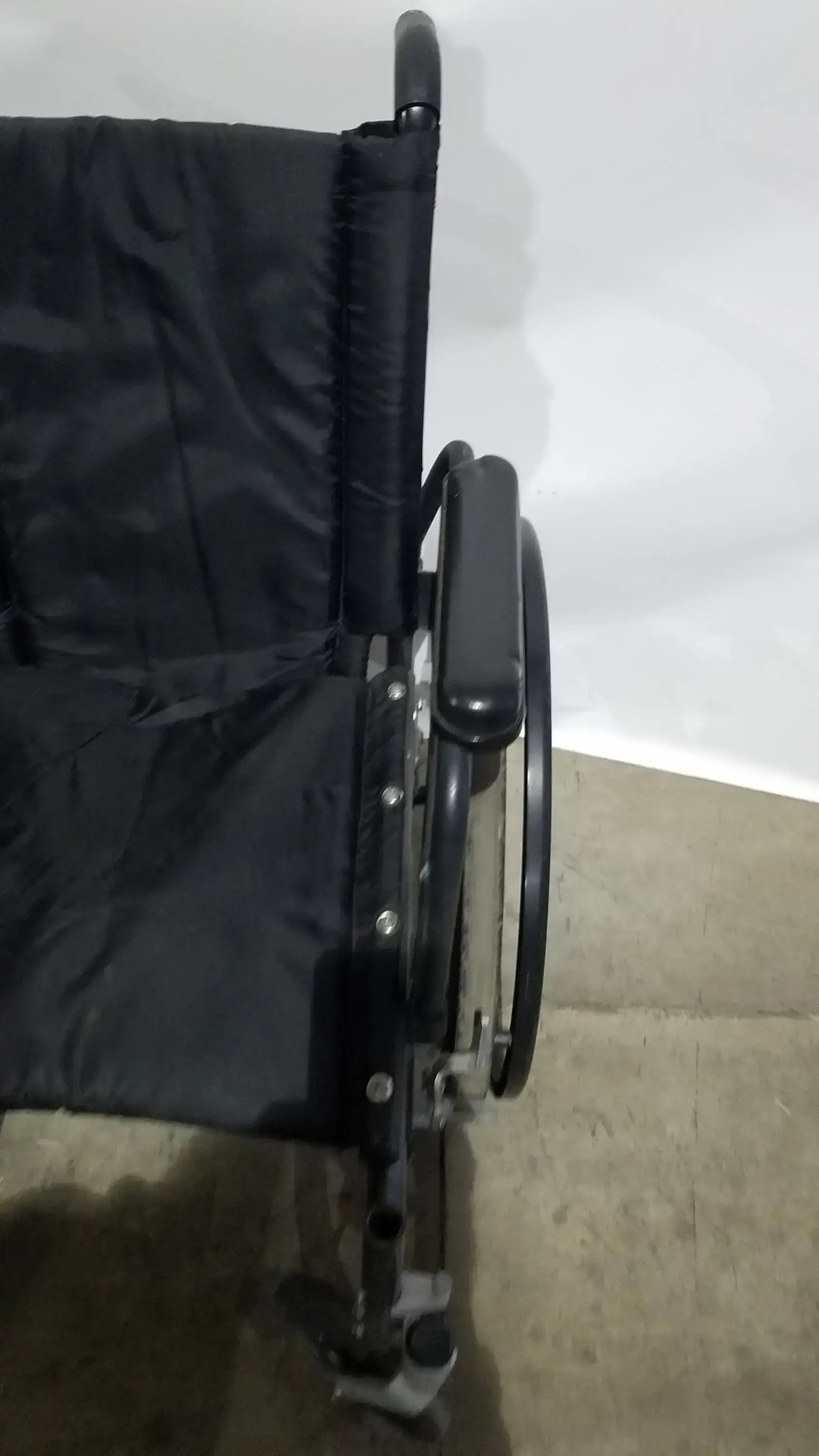 Reuse Medical Equipment Sunmark Folding Manual Wheelchair - Durable Black Padded Comfort Seat Manual Wheelchair, second-hand product photo 20