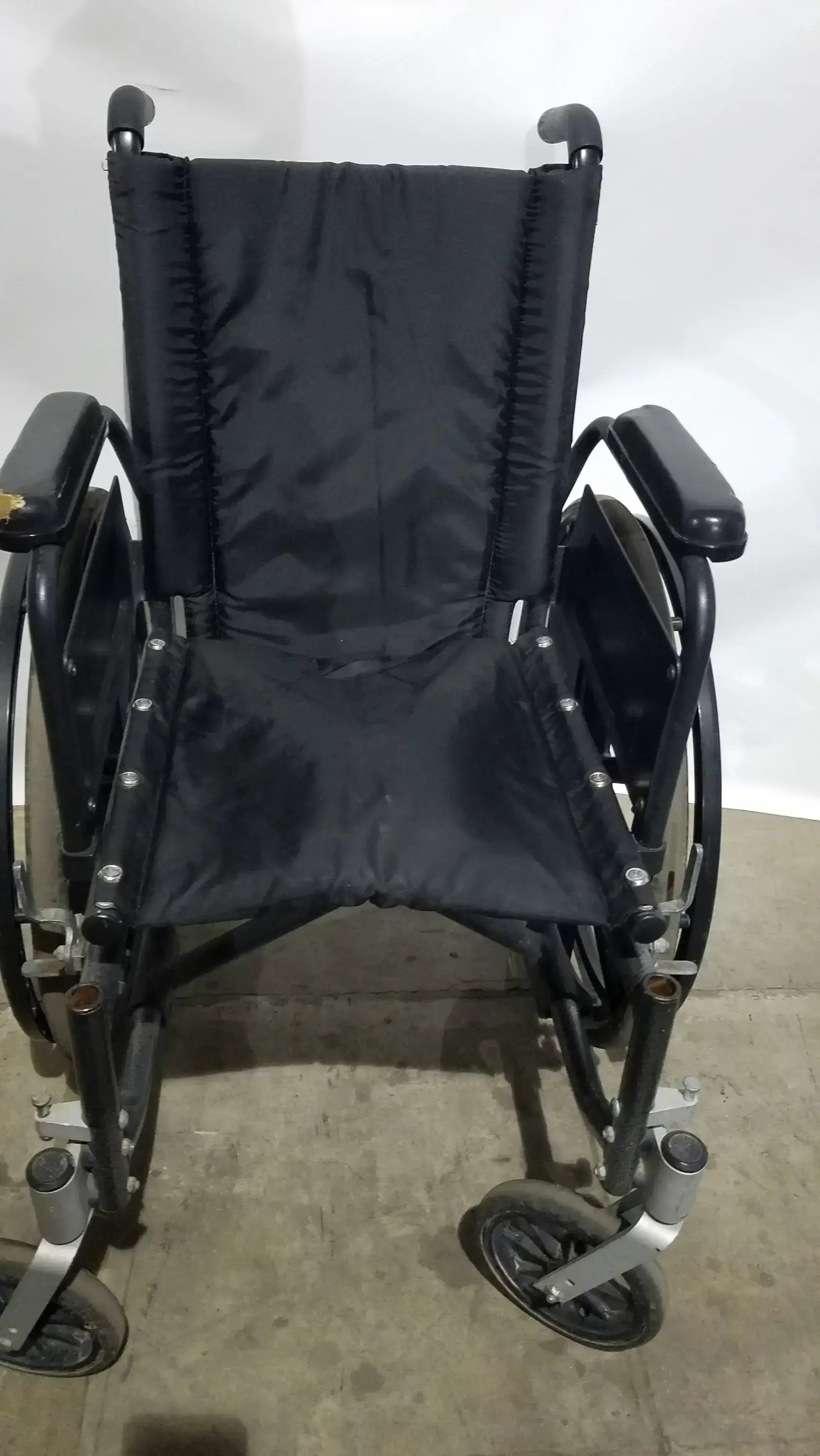 Reuse Medical Equipment Sunmark Folding Manual Wheelchair - Durable Black Padded Comfort Seat Manual Wheelchair, second-hand product photo 23