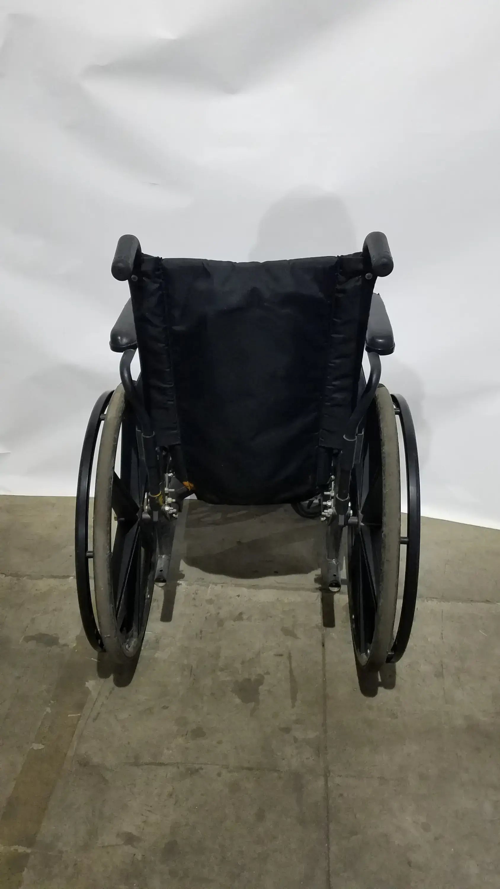 Reuse Medical Equipment Sunmark Folding Manual Wheelchair - Durable Black Padded Comfort Seat Manual Wheelchair, second-hand product photo 6