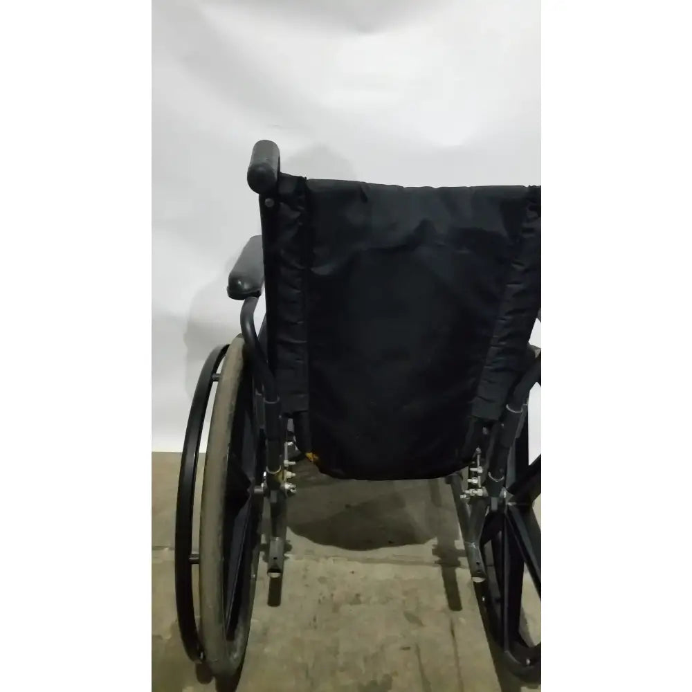Reuse Medical Equipment Sunmark Folding Manual Wheelchair - Durable Black Padded Comfort Seat Manual Wheelchair, second-hand product photo 4
