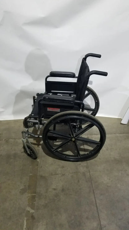 Reuse Medical Equipment Sunmark Folding Manual Wheelchair - Durable Black Padded Comfort Seat Manual Wheelchair, second-hand product photo 8