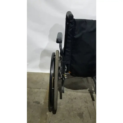 Reuse Medical Equipment Sunmark Folding Manual Wheelchair - Durable Black Padded Comfort Seat Manual Wheelchair, second-hand product photo 5