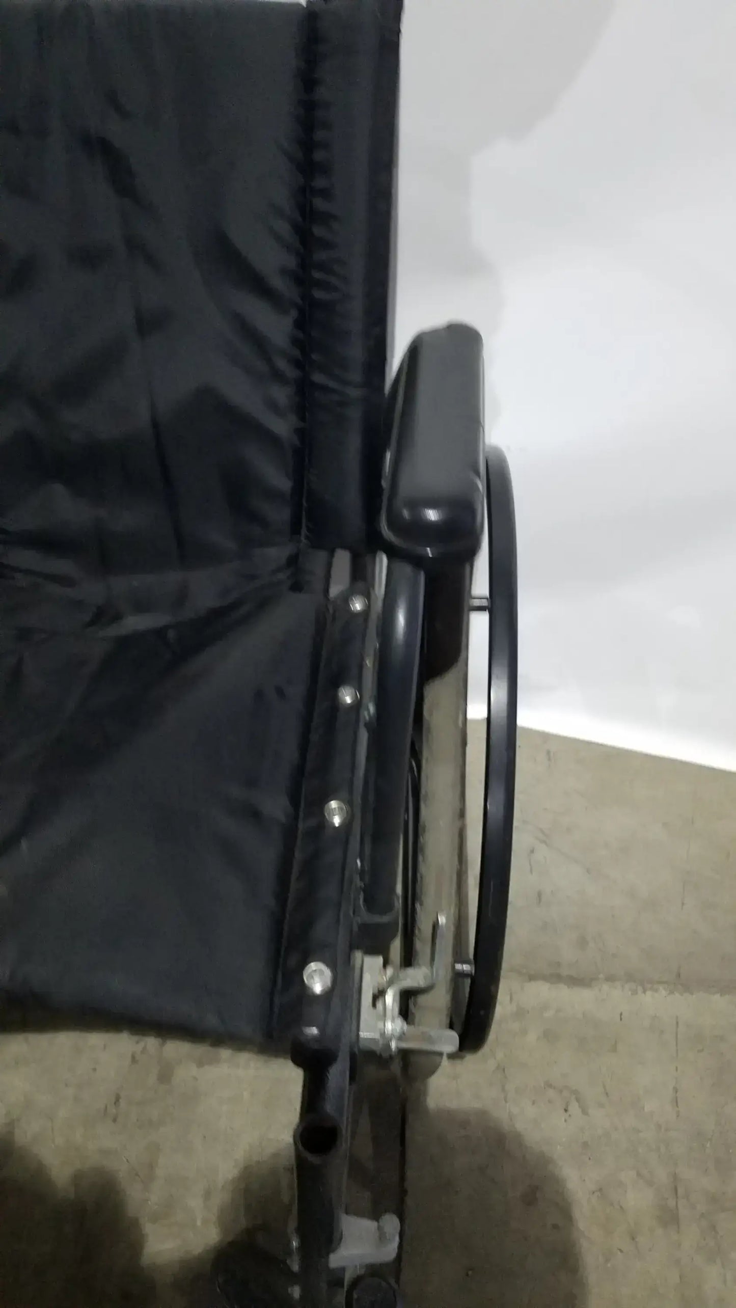 Reuse Medical Equipment Sunmark Folding Manual Wheelchair - Durable Black Padded Comfort Seat Manual Wheelchair, second-hand product photo 21