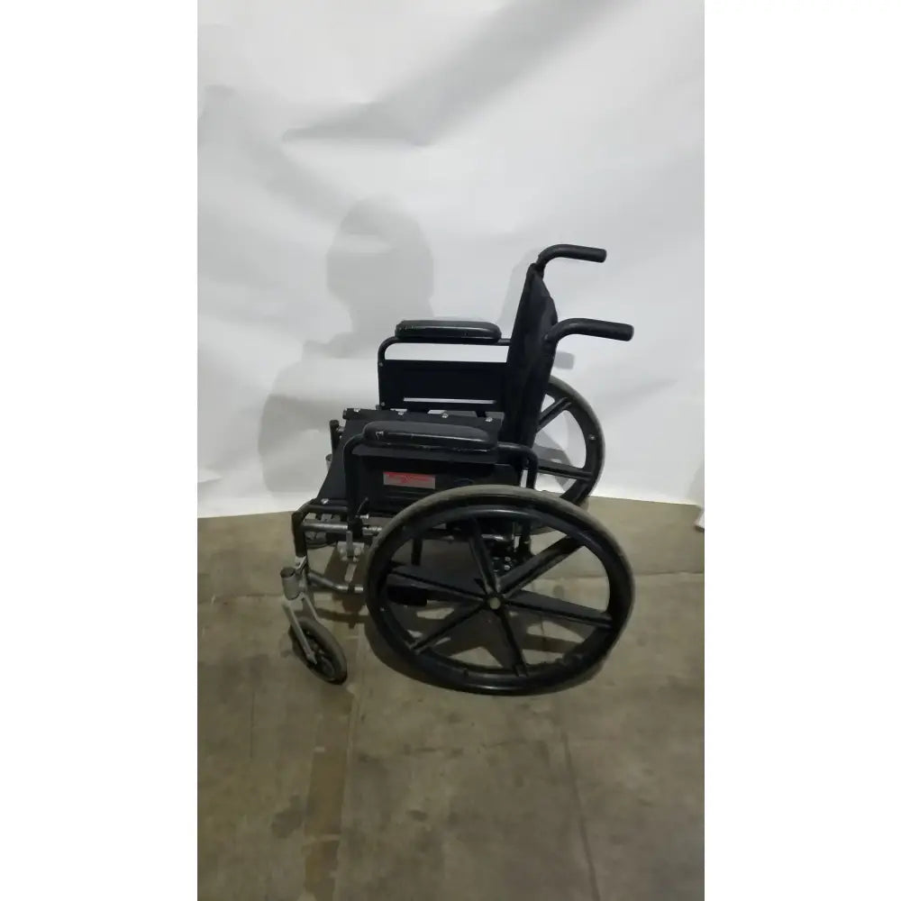 Reuse Medical Equipment Sunmark Folding Manual Wheelchair - Durable Black Padded Comfort Seat Manual Wheelchair, second-hand product photo 7