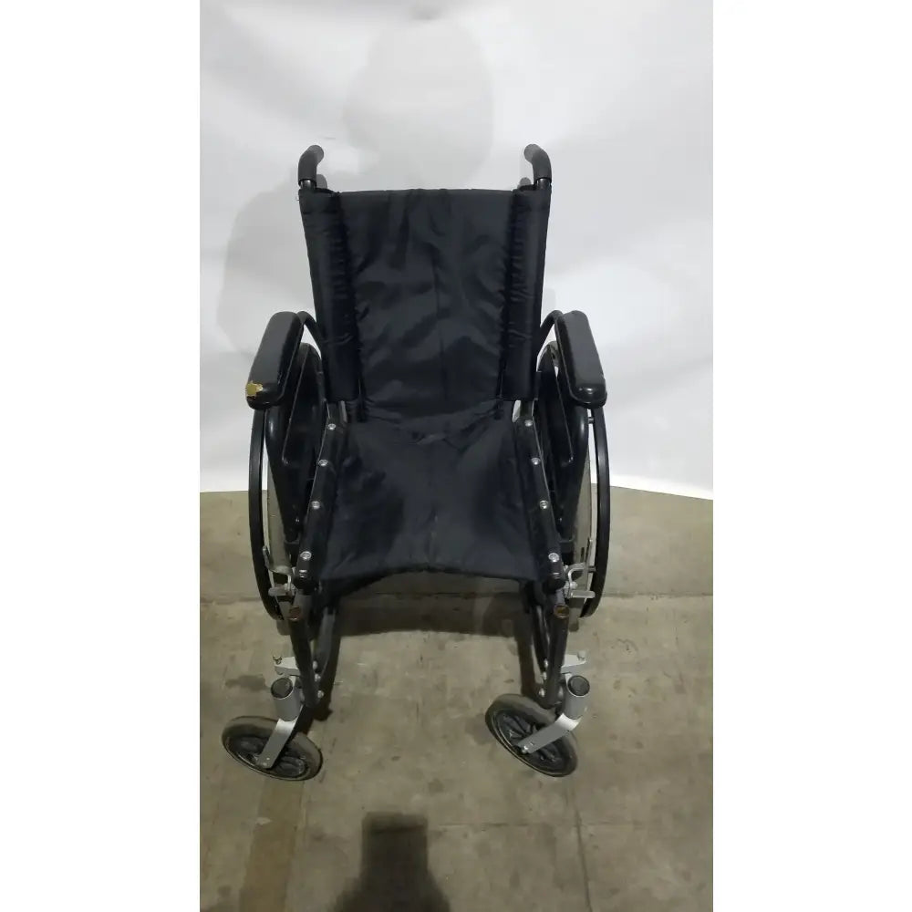 Reuse Medical Equipment Sunmark Folding Manual Wheelchair - Durable Black Padded Comfort Seat Manual Wheelchair, second-hand product photo 18