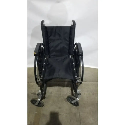 Reuse Medical Equipment Sunmark Folding Manual Wheelchair - Durable Black Padded Comfort Seat Manual Wheelchair, second-hand product photo 18