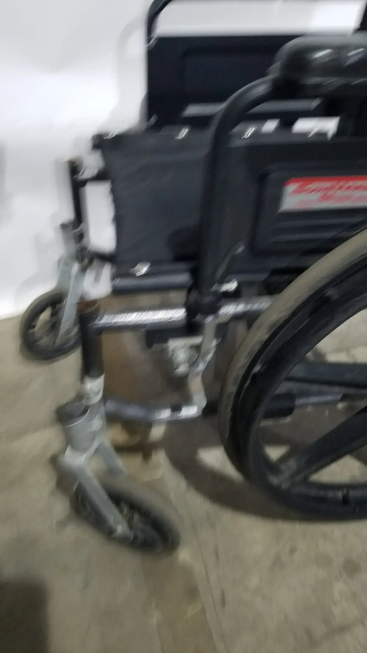 Reuse Medical Equipment Sunmark Folding Manual Wheelchair - Durable Black Padded Comfort Seat Manual Wheelchair, second-hand product photo 14