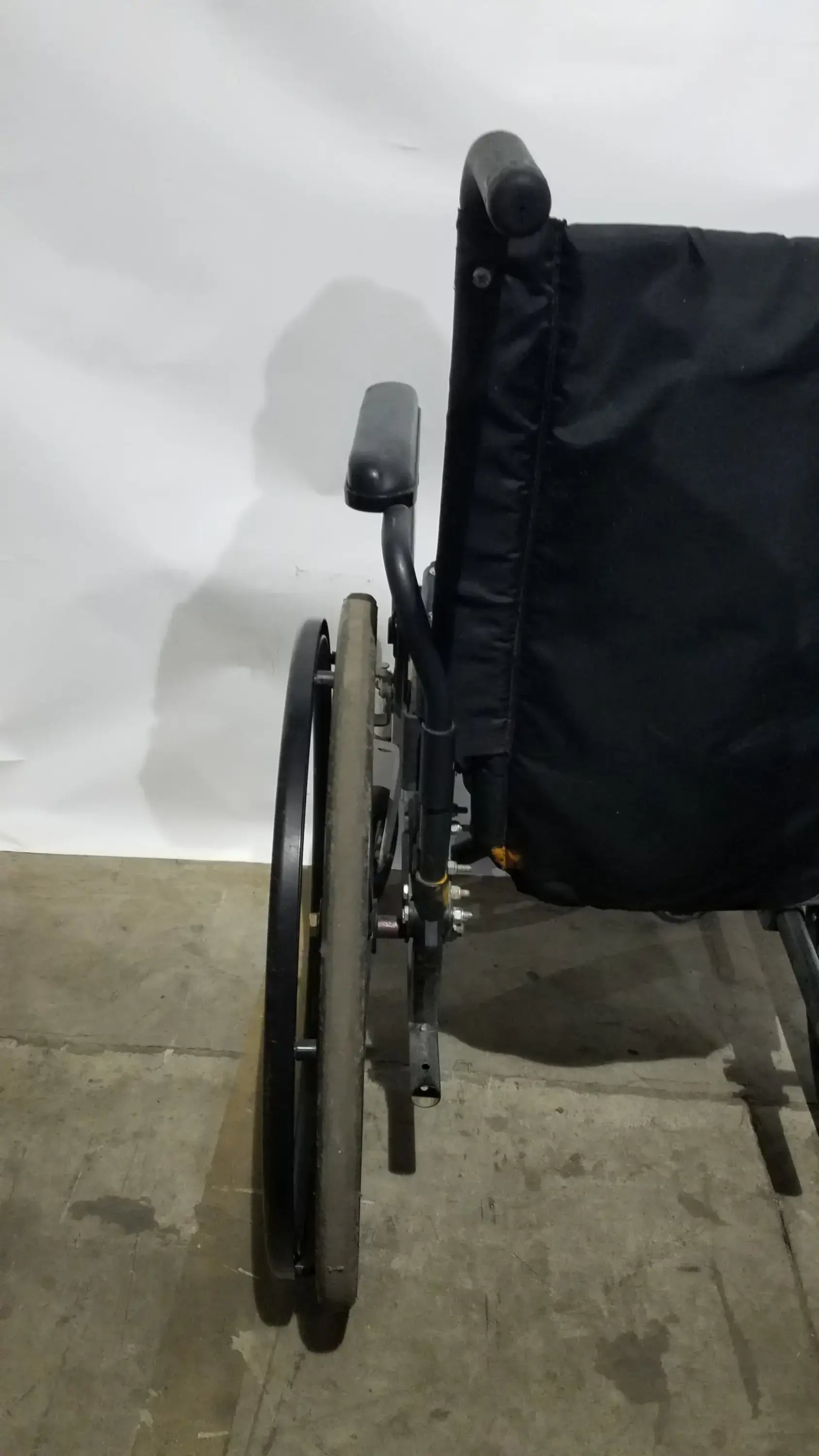 Reuse Medical Equipment Sunmark Folding Manual Wheelchair - Durable Black Padded Comfort Seat Manual Wheelchair, second-hand product photo 5