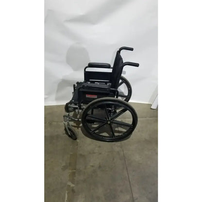 Reuse Medical Equipment Sunmark Folding Manual Wheelchair - Durable Black Padded Comfort Seat Manual Wheelchair, second-hand product photo 8