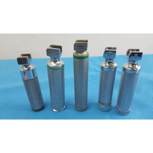 Reuse Medical SunMed & Welch Allyn Fiber Optic Laryngoscope Handles - Lot of 5 Surgical & Orthopedic Instruments, second-hand product photo 1