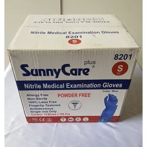 SunnyCare Plus 8201 Nitrile Medical Examination Gloves Power Free Small Medical Examination Gloves, second-hand product photo 5