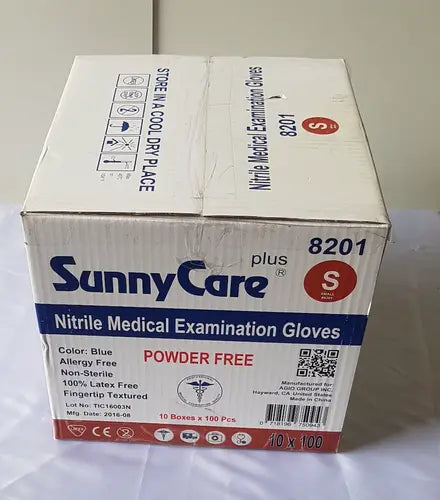 SunnyCare Plus 8201 Nitrile Medical Examination Gloves Power Free Small Medical Examination Gloves, second-hand product photo 6
