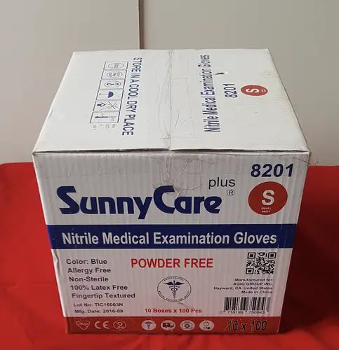 SunnyCare Plus 8201 Nitrile Medical Examination Gloves Power Free Small Medical Examination Gloves, second-hand product photo 2
