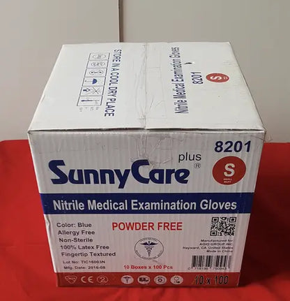 SunnyCare Plus 8201 Nitrile Medical Examination Gloves Power Free Small Medical Examination Gloves, second-hand product photo 2