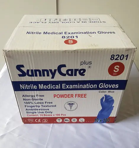 SunnyCare Plus 8201 Nitrile Medical Examination Gloves Power Free Small Medical Examination Gloves, second-hand product photo 5