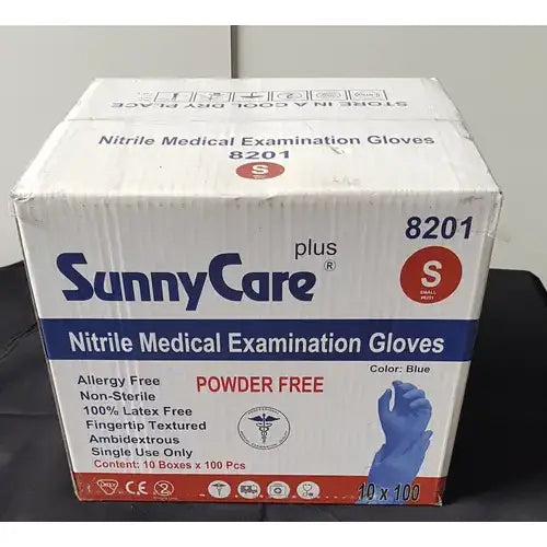 SunnyCare Plus 8201 Nitrile Medical Examination Gloves Power Free Small Medical Examination Gloves, second-hand product photo 3