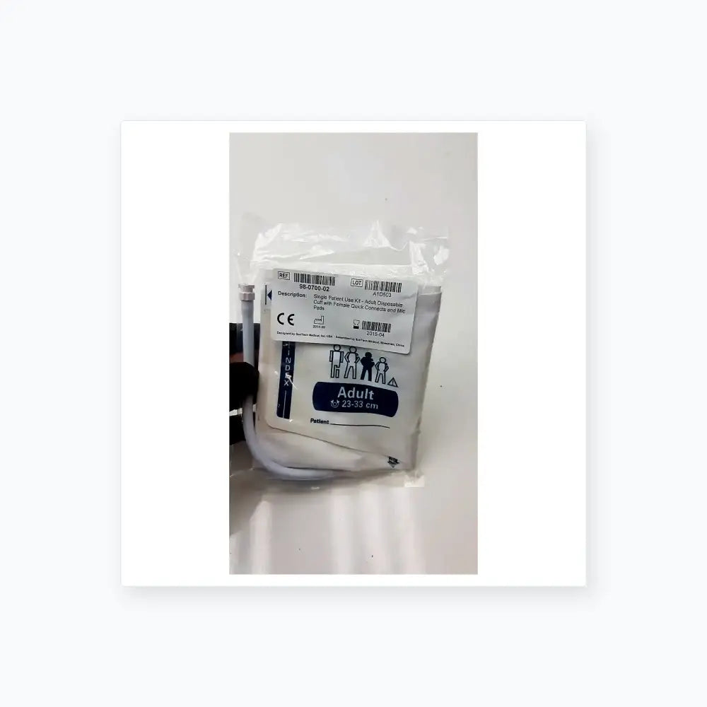 SunTech Medical Single Patient Use Kit Disposable Blood Pressure Cuff 98-0700-04 Blood Pressure Cuff, new product photo 11