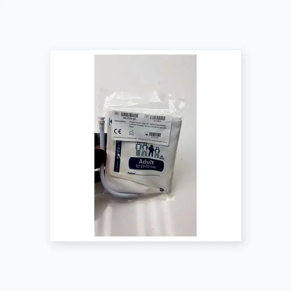 SunTech Medical Single Patient Use Kit Disposable Blood Pressure Cuff 98-0700-02 Blood Pressure Cuff, new product photo 5
