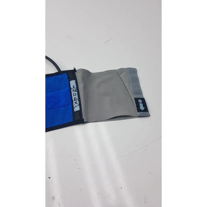 Blue and gray fabric suntech orbit abpm cuff with black trim size 3 range 32-44 cm for ambulatory blood pressure monitoring
