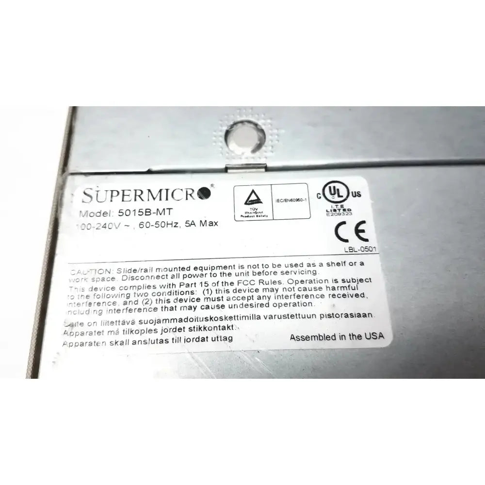 Supermicro Super Micro 5015B-MT Super Server Server, as-is (for parts) product photo 2