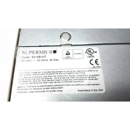 Supermicro Super Micro 5015B-MT Super Server Server, as-is (for parts) product photo 2