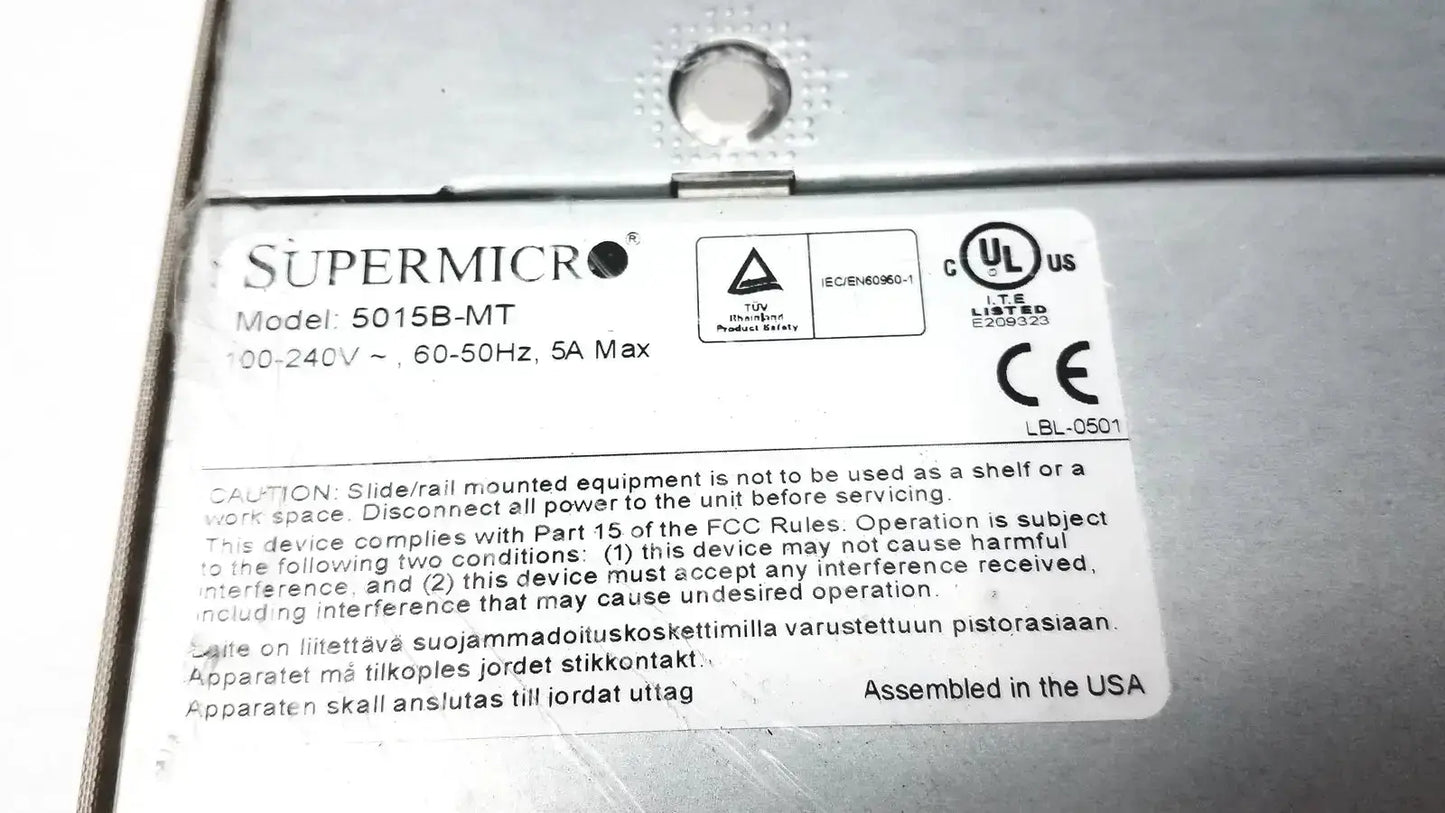 Supermicro Super Micro 5015B-MT Super Server Server, as-is (for parts) product photo 2