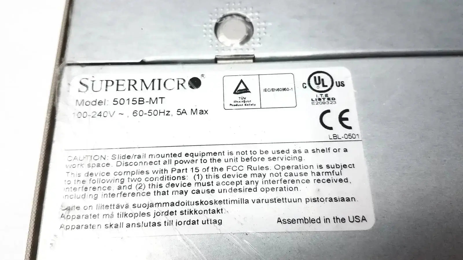 Supermicro Super Micro 5015B-MT Super Server Server, as-is (for parts) product photo 2