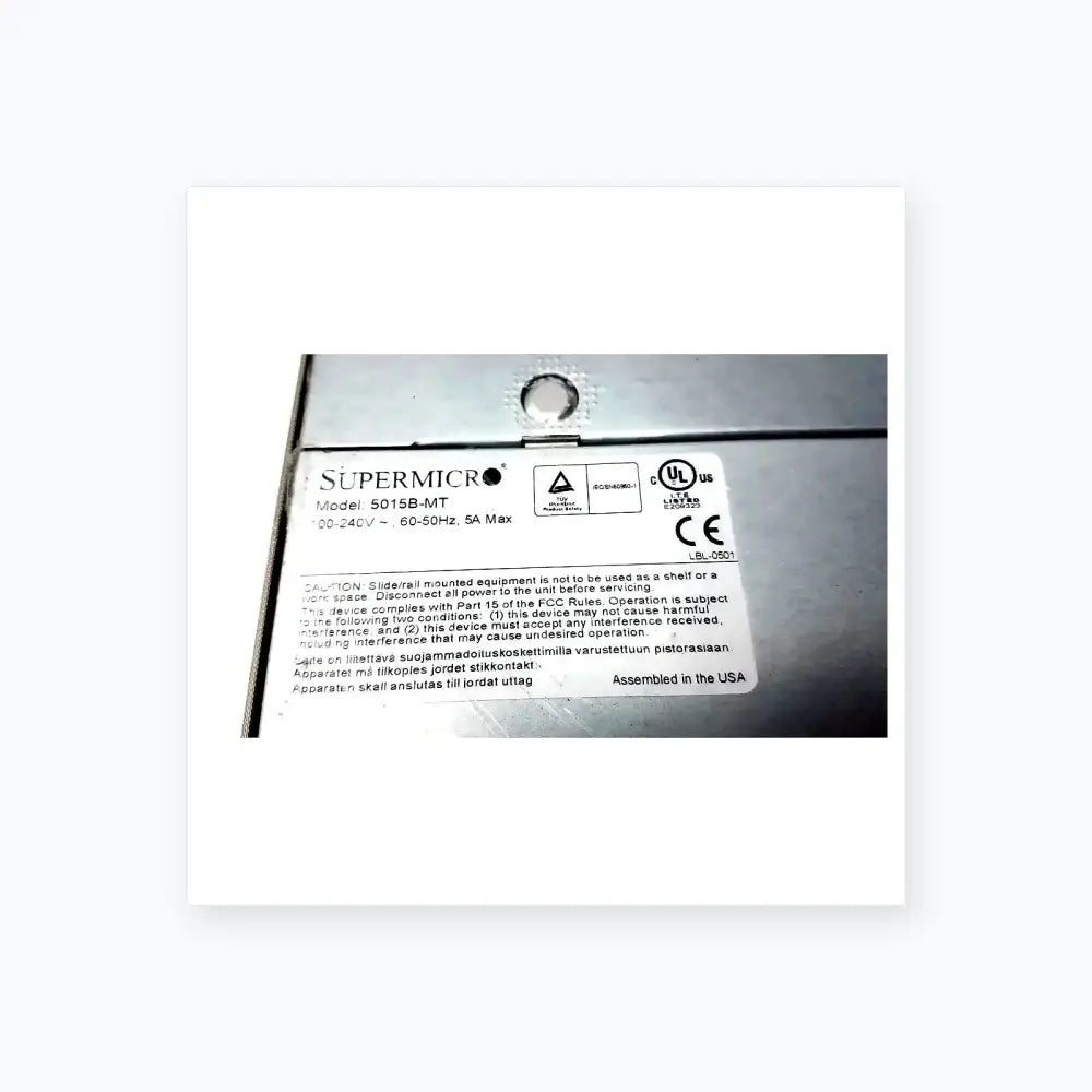 Supermicro Super Micro 5015B-MT Super Server Server, as-is (for parts) product photo 2