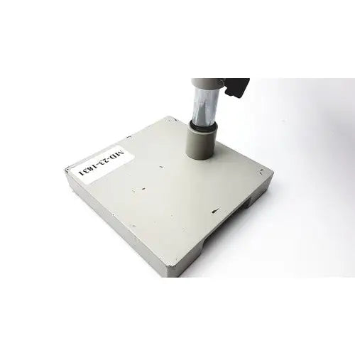 Gray metal microscope stand with cylindrical column and black adjustment knob for super widefield microscope eyepieces 23mm swh10x