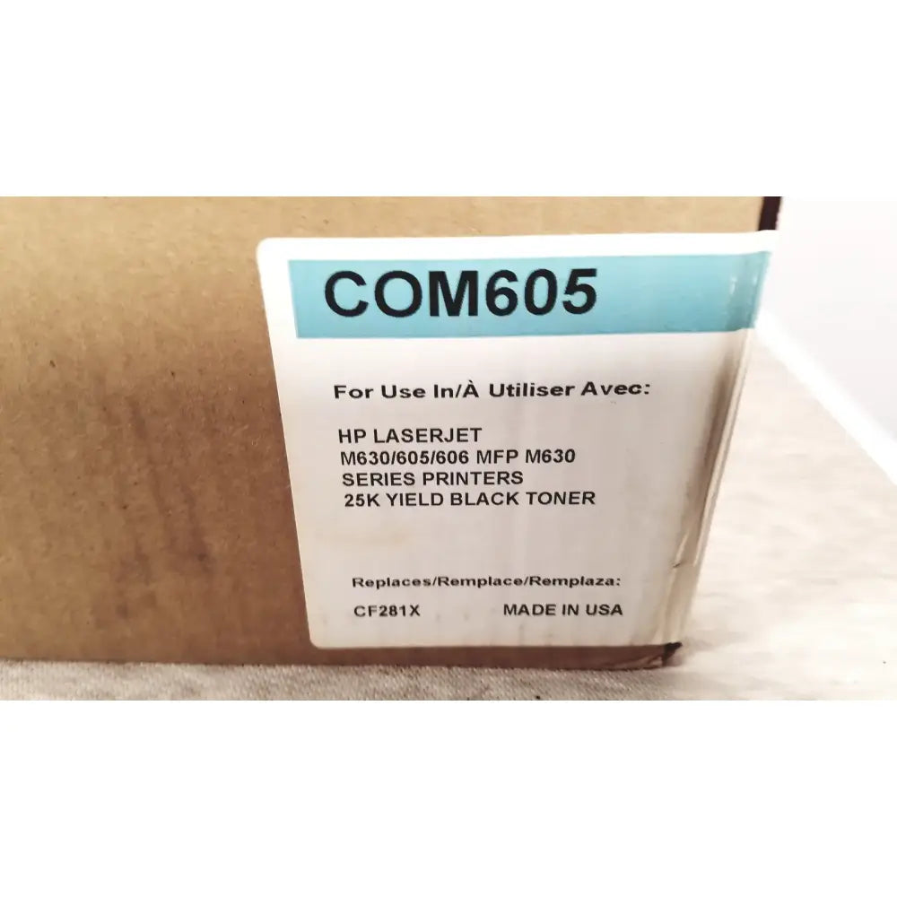 Superior Toner Cartridge COM605 (CF281X) Black Toner - 25k Yield Toner Cartridge, second-hand product photo 2