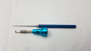 Surgical Dental Instrument Tools Blue Handle Hook & Needle Probe