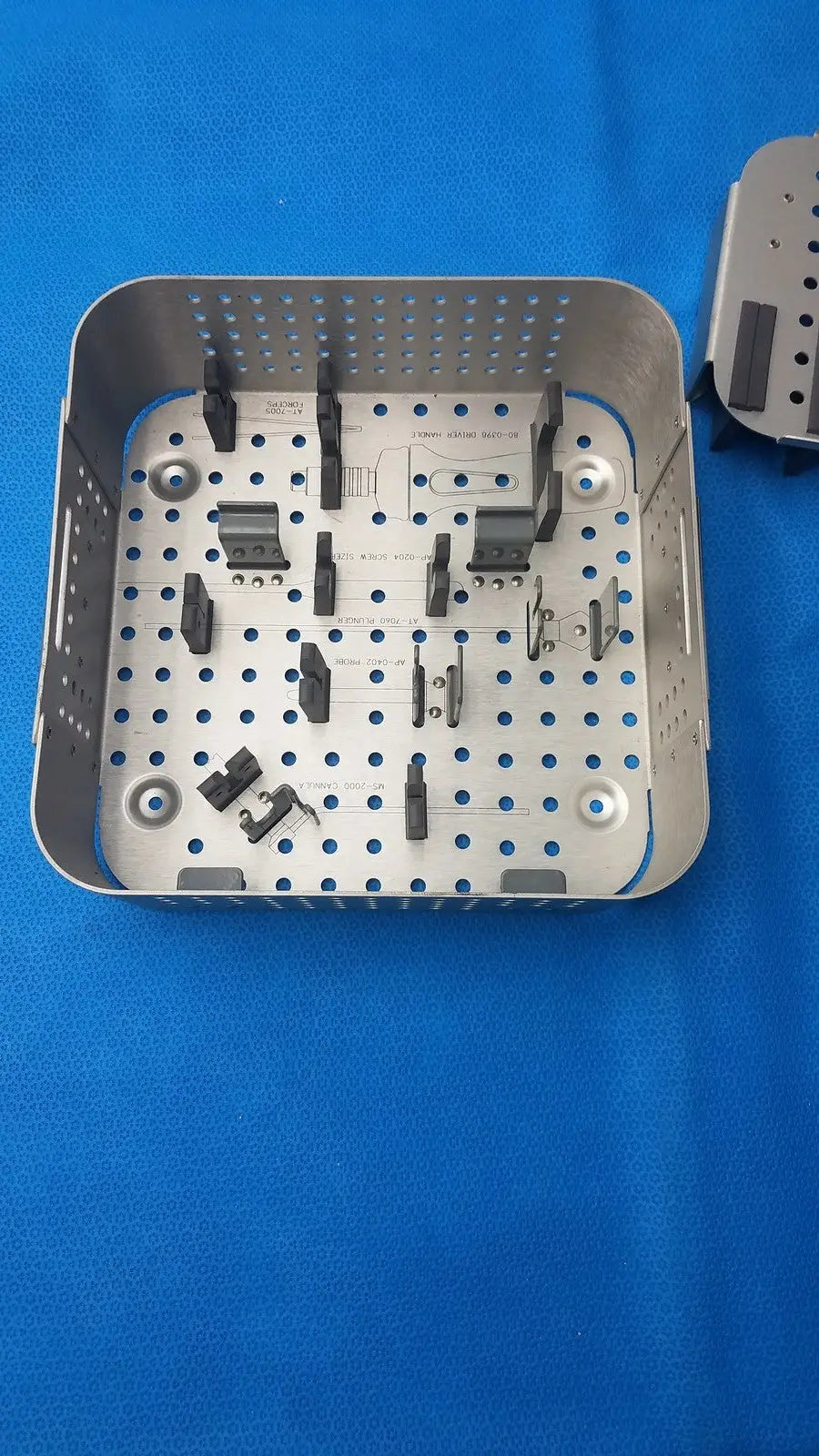 Unbranded Surgical Orthopedic Sterilization Tray – Stainless Steel, Tray Only, Used Surgical Sterilization Tray, second-hand product photo 4